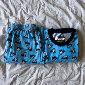 Rare 2012 Toddland Extra Small The Aquabats Super Show Pajama Party Set XS Used